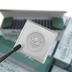 Универсальные квадрокапсулы для монет PCCB (белые) фото