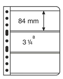 Лист для банкнот VARIO, 3 ячейки, прозрачный фото