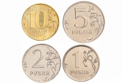 Набор регулярных монет РФ 2017 год (4 монеты), UNC фото