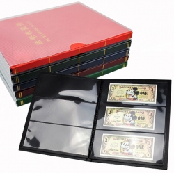 Альбом для хранения банкнот (10 чёрных двусторонних листов с 3 ячейками) фото