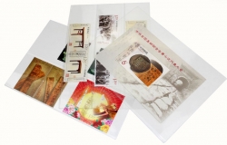 Карточки-кулисы для марок, прозрачные фото