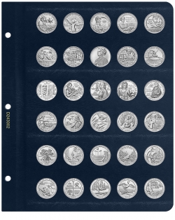  Универсальный лист для памятных монет США 25 центов фото