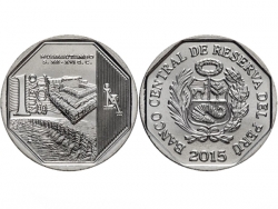 Монета 1 соль 2015 год Хуараутамбо, UNC фото