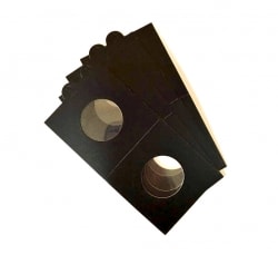 Холдеры для монет самоклеющиеся (цвет черный) фото