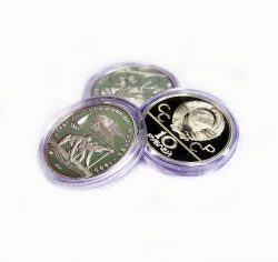 Капсулы для монет 39 мм под 3 рубля серебро России фото