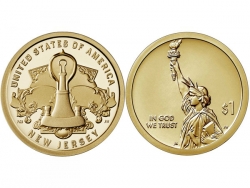 Монета 1 доллар 2019 год Лампа накаливания Эдисона, UNC фото